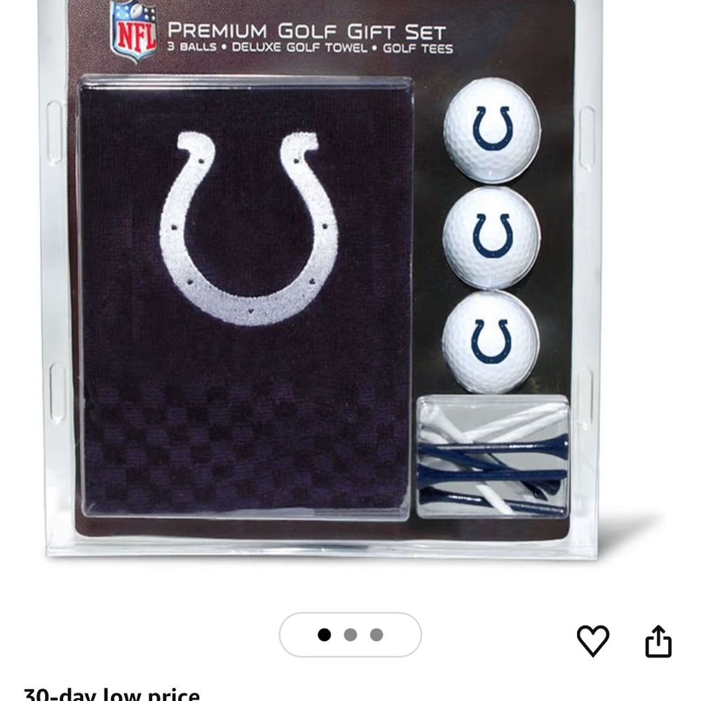 NFL Golf Set with Blue Towel and White Balls